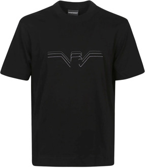 Emporio Armani T-Shirts Emporio Armani , Black , Heren - 2Xl,Xl,L,M,3Xl