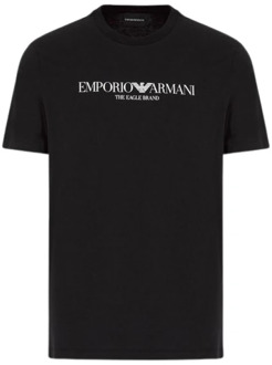 Emporio Armani T-Shirts Emporio Armani , Blue , Heren - 2Xl,Xl,L,M,S,3Xl