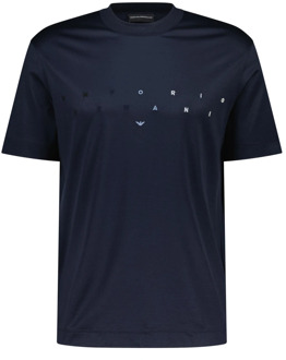 Emporio Armani T-Shirts Emporio Armani , Blue , Heren - 2Xl,Xl,L,M,S,3Xl