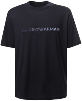 Emporio Armani T-Shirts Emporio Armani , Blue , Heren - 2Xl,Xl,L,M,S,Xs,3Xl