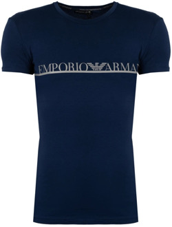Emporio Armani T-Shirts Emporio Armani , Blue , Heren - 2Xl,Xl,L,M