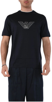 Emporio Armani T-Shirts Emporio Armani , Blue , Heren - 2Xl,Xl,L,M