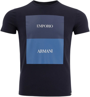 Emporio Armani T-Shirts Emporio Armani , Blue , Heren - S