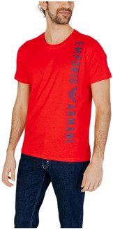 Emporio Armani T-Shirts Emporio Armani , Red , Heren - 2Xl,L,M,S