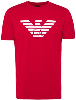 Emporio Armani T-Shirts Emporio Armani , Red , Heren - XL