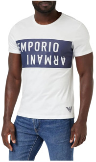 Emporio Armani T-Shirts Emporio Armani , White , Heren - 2Xl,Xl,M,S
