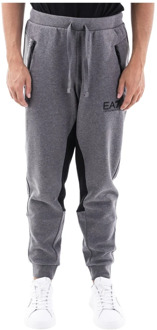 Emporio Armani Tapered fit joggingbroek met ritszakken Donkergrijs - S