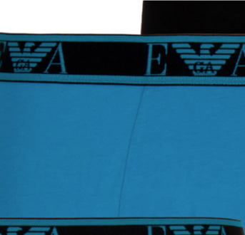 Emporio Armani Trunk  Onderbroek - Mannen - zwart/licht blauw