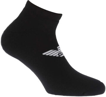Emporio Armani Uniseks Adult Logo Sokken (Set van 2) (Zwart)