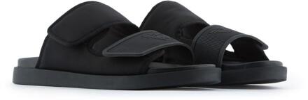 Emporio Armani Unisex gewone sandalen voor volwassenen (Zwart) - EU 40.5 / UK 7
