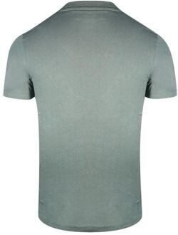 Emporio Armani Unisex V-hals T-shirt voor volwassenen (Donkergrijs) - maat 2XS