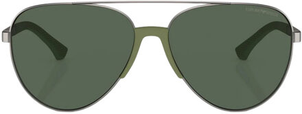 Emporio Armani Unisex Zonnebril 61/15/145 mm Metaal - maat Grijs