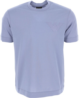 Emporio Armani Upgrade je casual garderobe met dit stijlvolle T-shirt Emporio Armani , Blue , Heren - 2XL