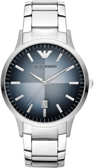 Emporio Armani Verbluffende Ar11182 Quartz Horloge - 43mm Roestvrijstalen Kast Emporio Armani , Gray , Unisex - ONE Size