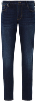 Emporio Armani Vintage Slim Fit Denim Jeans Emporio Armani , Blue , Heren - W33,W42,W36,W28,W31,W29,W30,W38,W32