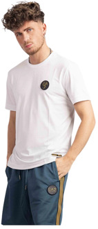 Emporio Armani Wit Patch Logo T-Shirt Heren Emporio Armani , White , Heren - Xl,L,M,S