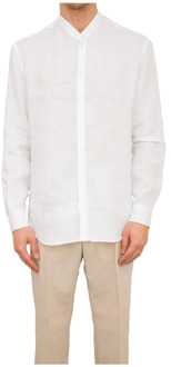 Emporio Armani Witte Casual Overhemd Emporio Armani , White , Heren - 2Xl,Xl,M