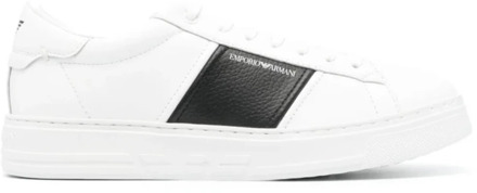 Emporio Armani Witte Sneakers Ss24 Emporio Armani , White , Heren - 44 Eu,43 EU
