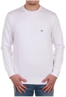 Emporio Armani Witte Sweaters Emporio Armani , White , Heren - L,M