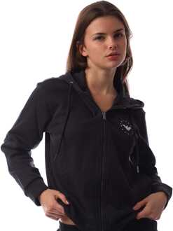 Emporio Armani Women's Emporio Armani Hoodie met ritssluiting in Navy