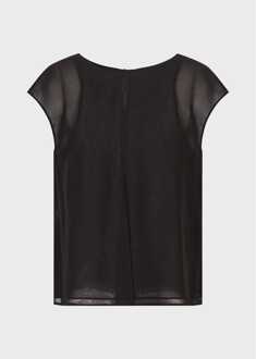 Emporio Armani Women's Emporio Armani Top in Black Zwart