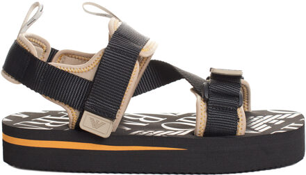 Emporio Armani X4P113 heren plateausandalen - maat Zwart