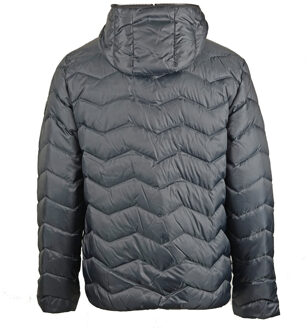 Emporio Armani Zig Zag gewatteerd herenjack (Zwart)