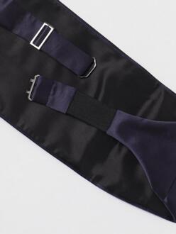 Emporio Armani Zijde Cummerbund Formele Kleding Navy