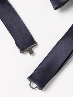 Emporio Armani Zijde Strikdas Formeel Accessoire Donkerblauw