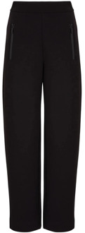 Emporio Armani Zwarte broek met elastische taille Emporio Armani , Black , Dames - Xl,L,M,S,Xs