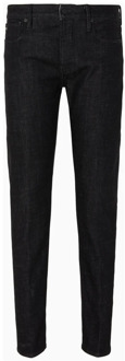 Emporio Armani Zwarte Denim Jeans met Vintage Wassing Emporio Armani , Black , Heren - W34,W36,W33,W31,W38
