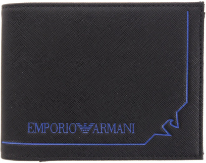 Emporio Armani Zwarte Portemonnees van Emporio Armani Emporio Armani , Black , Heren - ONE Size
