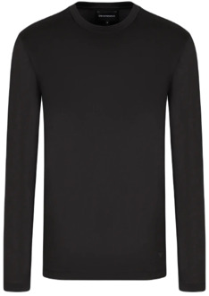 Emporio Armani Zwarte T-shirts en Polos van Armani Emporio Armani , Black , Heren - 2Xl,Xl,S