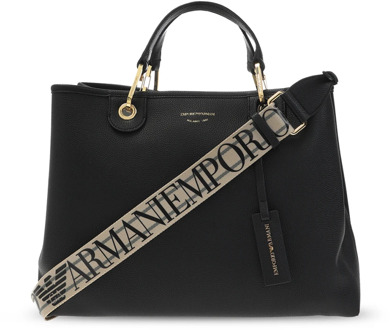 Emporio Armani Zwarte Tassen voor Stijlvolle Look Emporio Armani , Black , Dames - ONE Size