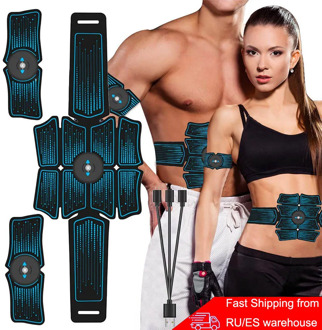 EMS Abdominal Belt Electrostimulation ABS Muscle Stimulator Hip Muscular Trainer Toner Home Gym Fitness Equipment Women Men