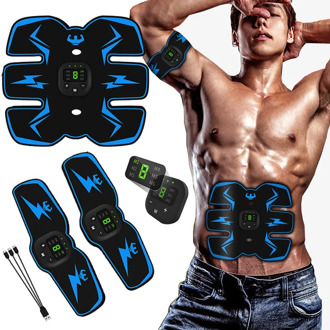 EMS Abdominal Muscle Stimulator Trainer Abs Wireless Body Leg Arm Belly Exercise Electric Simulators Fitness Equipment Home Gym