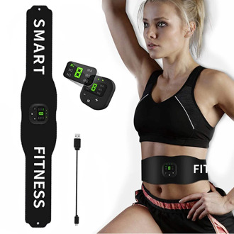 EMS Abdominal Toning Belt Abdomen Vibration Body Slimming Belt Trainer Electric Muscle Stimulator Weight Lost Fitness Equipment