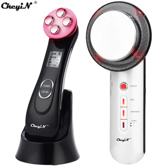 EMS Body Shaping Massager Ultrasonic Pulse Waist Slimming Device + RF LED Light Therapy Face Massager Anti Wrinkle Skin Tighten