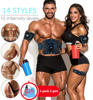 EMS Muscle Stimulator Abs Trainer Belt Tens Abdominal Massager For Weight Loss Electrodes Muscle Power Electric Abdomen Machine