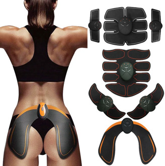 EMS Wireless Muscle Stimulator ABS Abdominal Muscle Trainer Toner Body Fitness Hip Trainer Shaping Patch Sliming Trainer Unisex