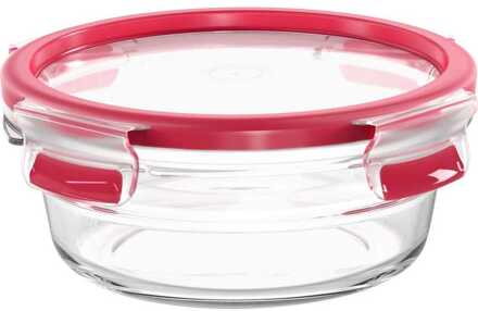 Emsa Clip&Close voorraaddoos - 600 ml - glas - rood