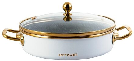 Emsan White Troy 20 cm Sahan Lid Troyshnb