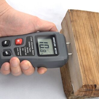 EMT01 Hout Vochtmeter Digitale 0-99.9% Grote Lcd Display Twee Pins Hout Vochtigheid Tester Hygrometer Timber Vochtige Detector