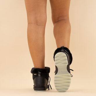 Emu boots blurred micro black dames leer Zwart - 38