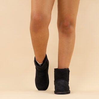 Emu boots platinum stinger slim mini black dames leer Zwart - 38