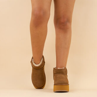 Emu boots stinger micro platform chestnut dames leer Bruin - 40