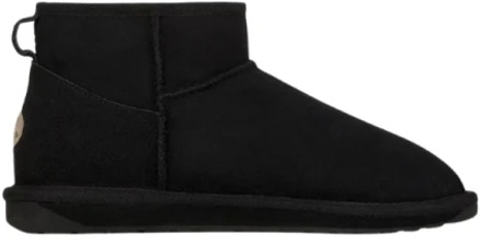 Emu Zwarte Australische Schapenvacht Enkellaarzen Emu , Black , Dames - 40 Eu,41 EU