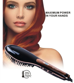 EN-4108 Hair Straightener Comb LCD Display Hair Brush hair Electric brush comb Straightener Comb brush