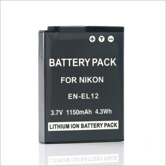 EN-EL12 ENEL12 En EL12 Digitale Camera Batterij + Lader Voor Nikon Coolpix S9300 S9400 S9500 W300 A900 S9900 B600 S610 s710 1stk accu
