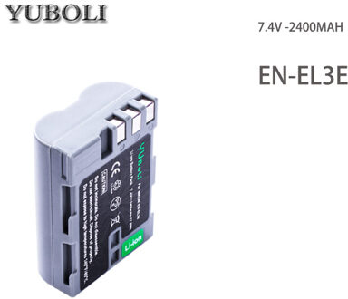 EN-EL3e EN EL3e 7.4V 2400mAh Camera Batterijen Voor Nikon ENEL3E EN EL3E D30 D50 D70 D90 d70S D300 + 1accu